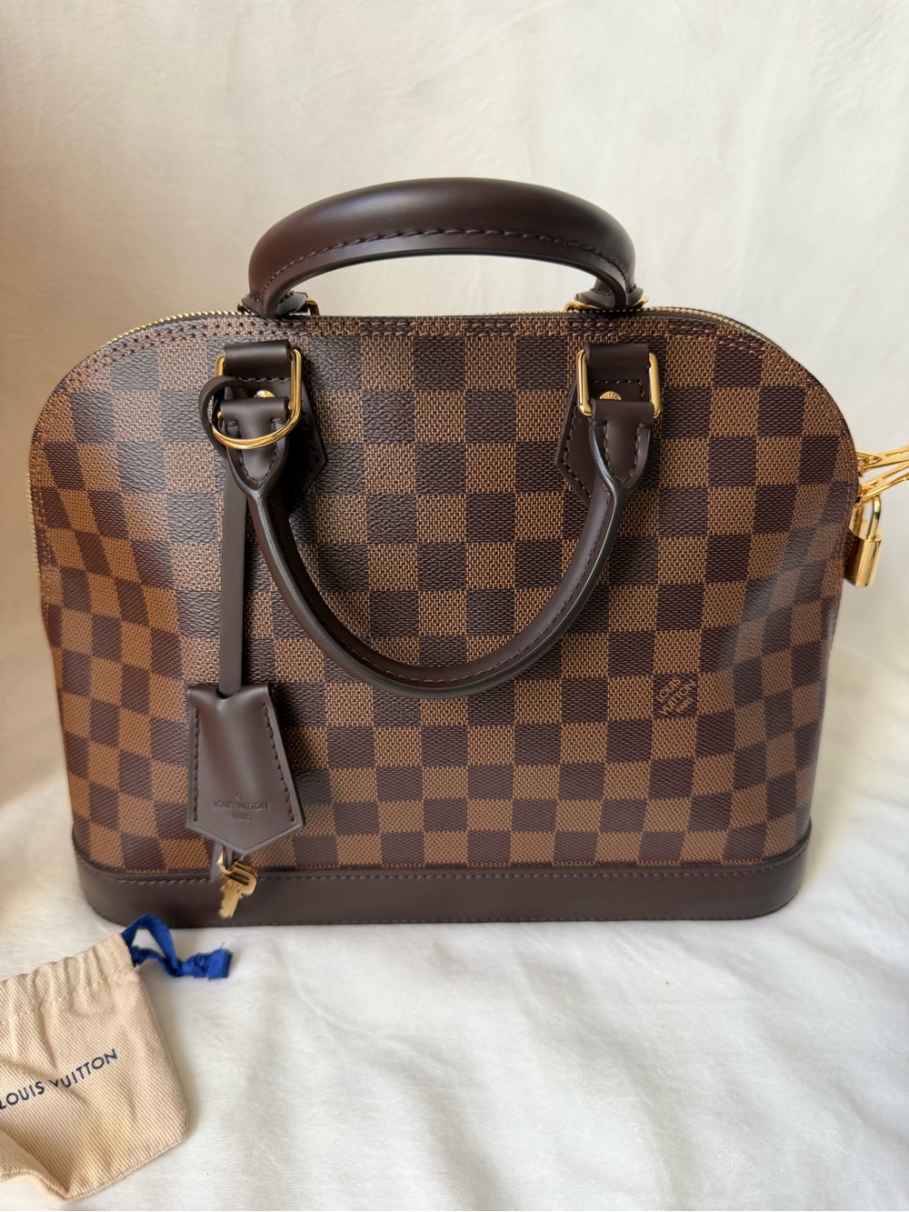 Louis Vuitton Alma PM in Damier Ebene - Picture 7 of 15